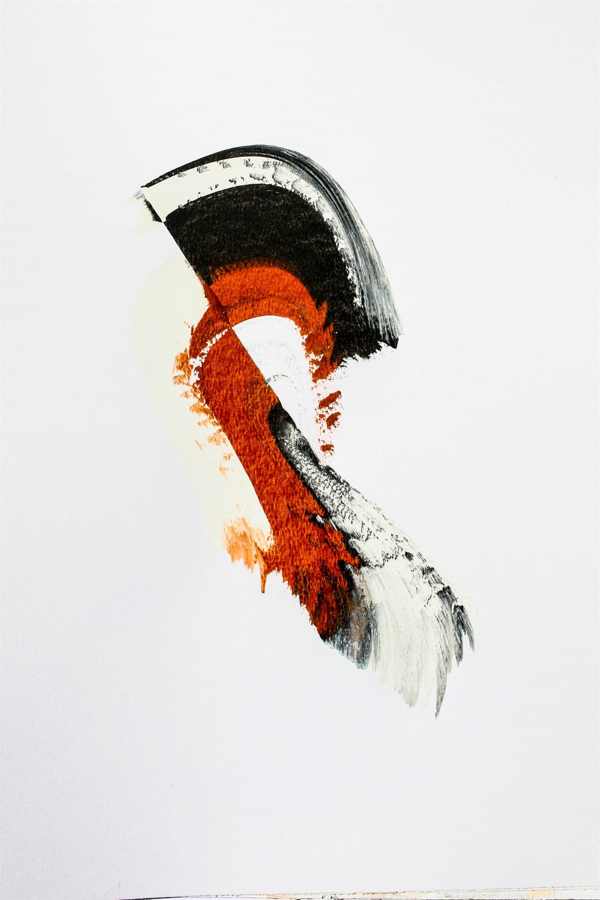 Abstrakte Arbeit als ruhiger visueller Akzent